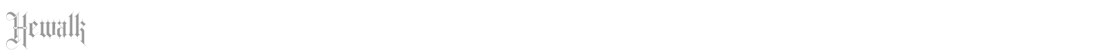 Hewalk font preview